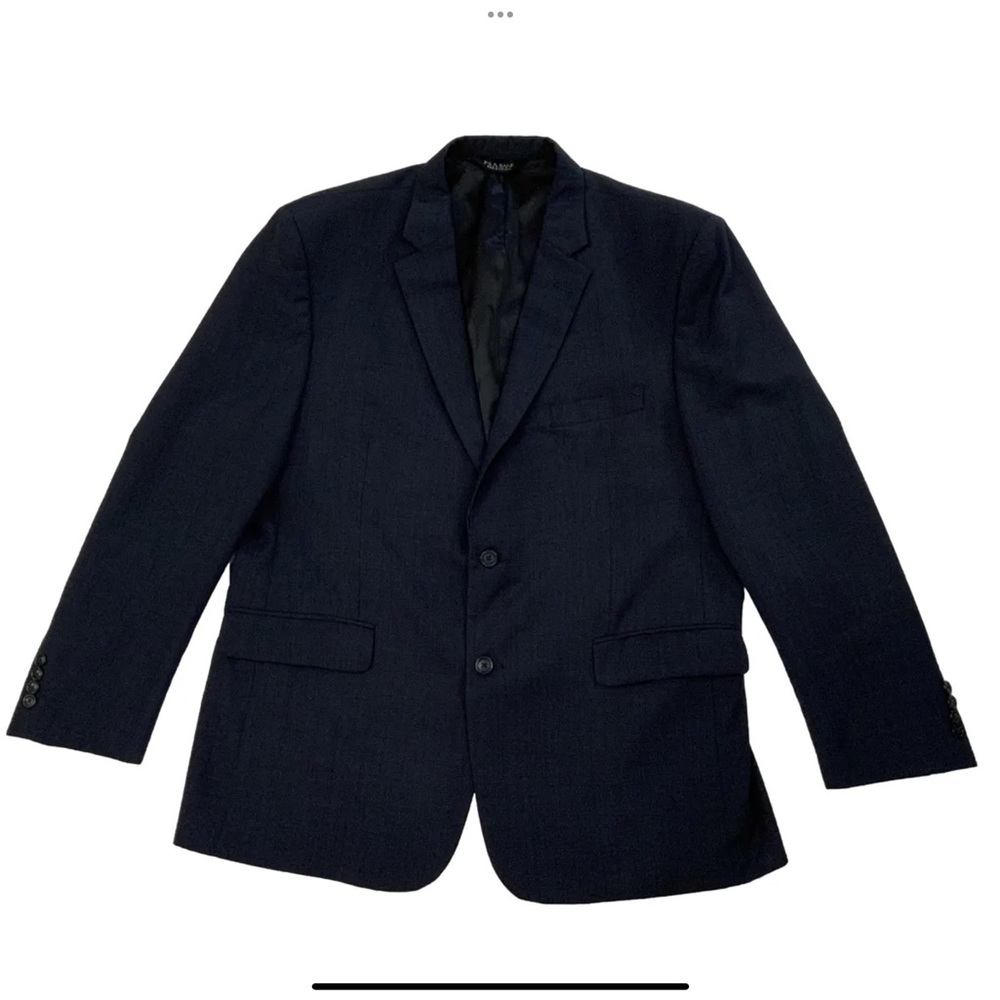 Jos. A. Bank 100% Wool 2 Button Blazer 
46R Inner Outer Pockets Lined Navy Blue